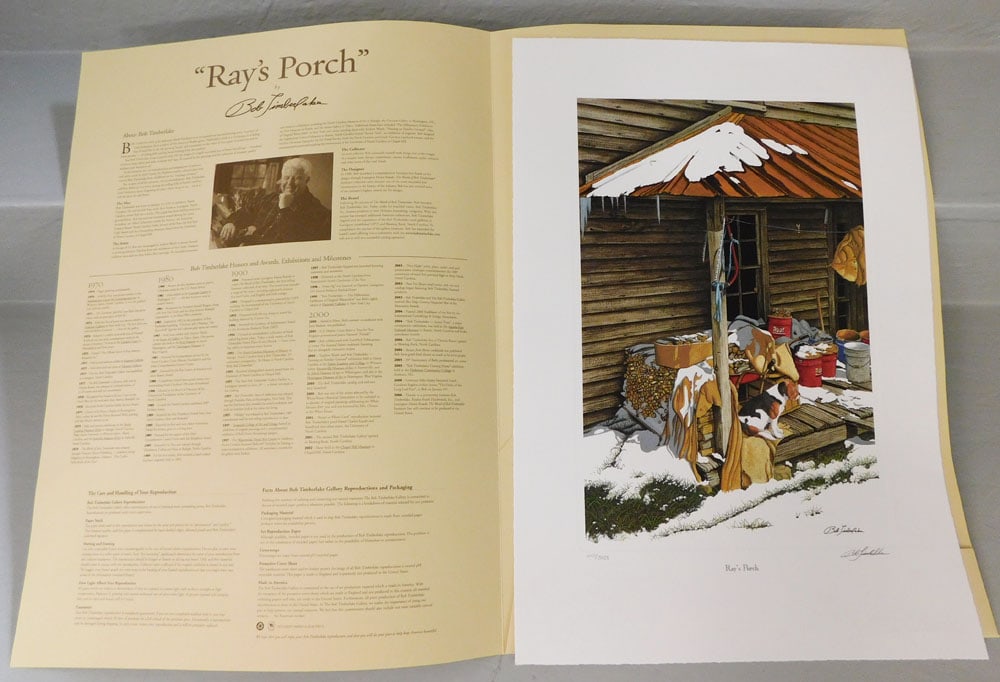 Unframed Bob Timberlake Print, "Ray's Porch" (1 of 6)