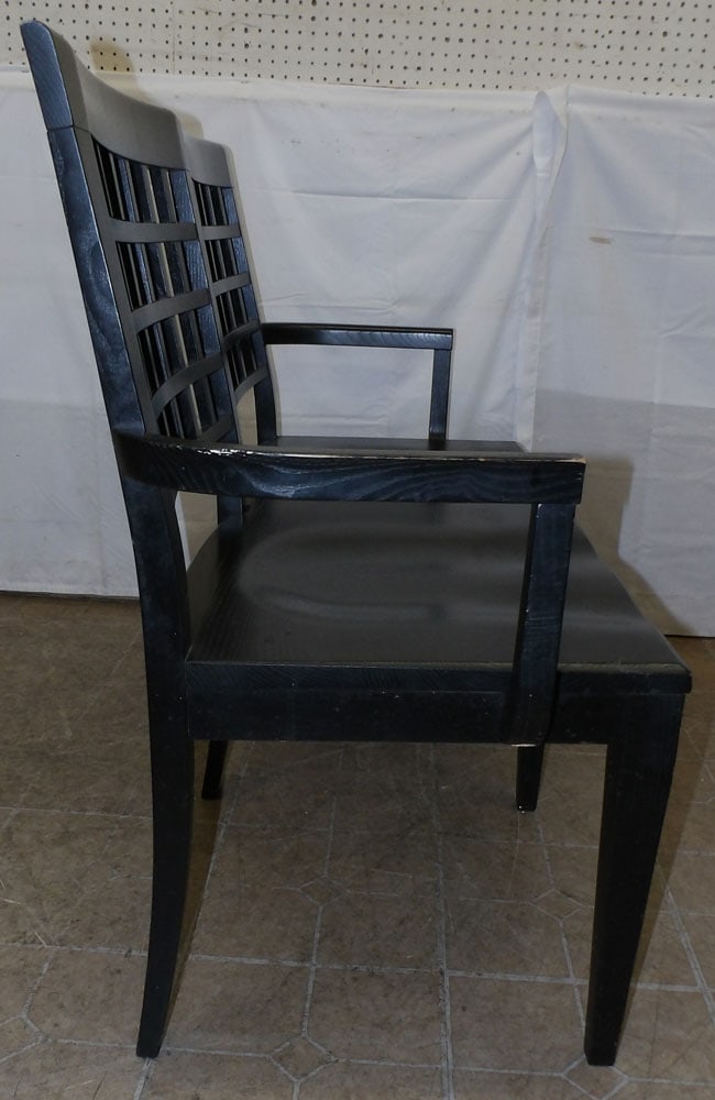 Painted Elm Wood Bench - 3