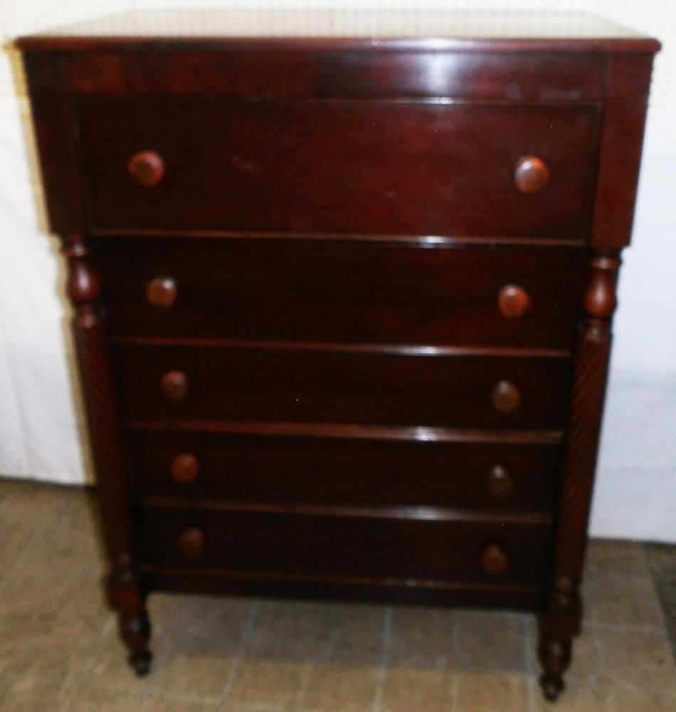 Cherry Five Drawer Chest