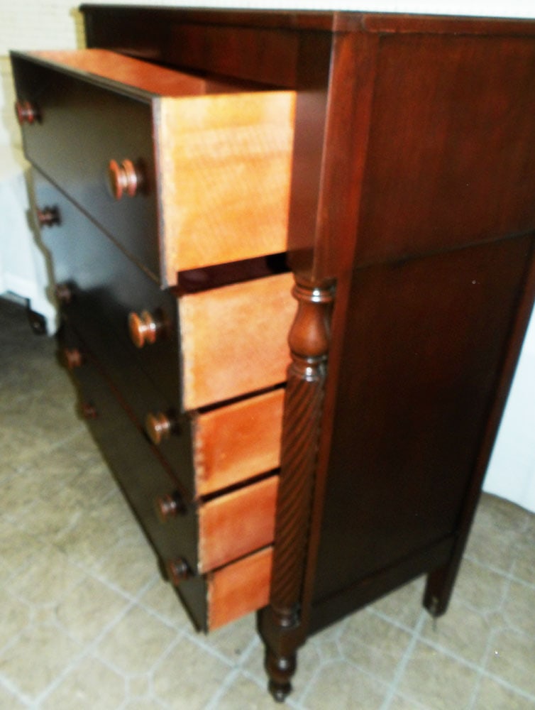 Cherry Five Drawer Chest - 3