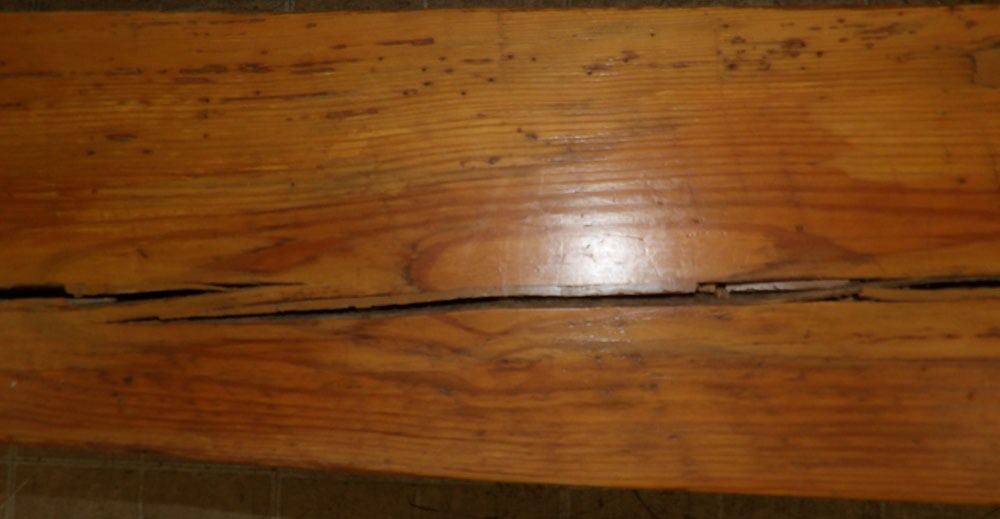 Antique Pine Bench - 5