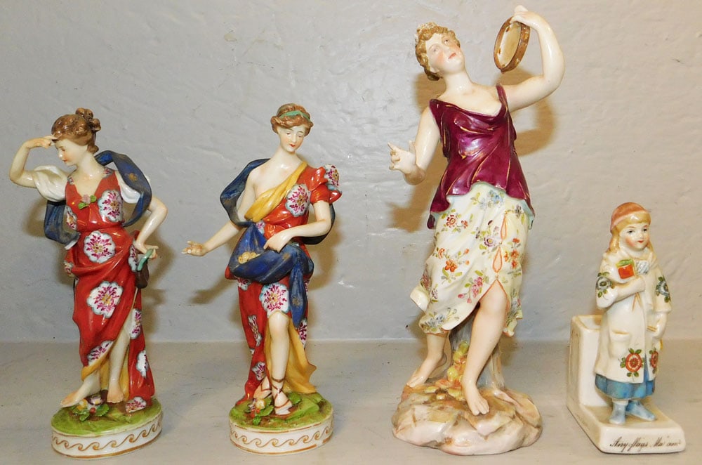 Lot of Hand Painted German Figurines (1 of 6)