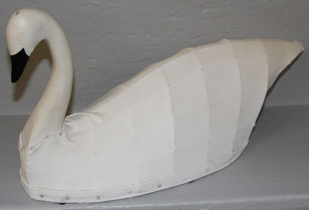 Painted Wood Canvas Back Duck Decoy (1 of 2)