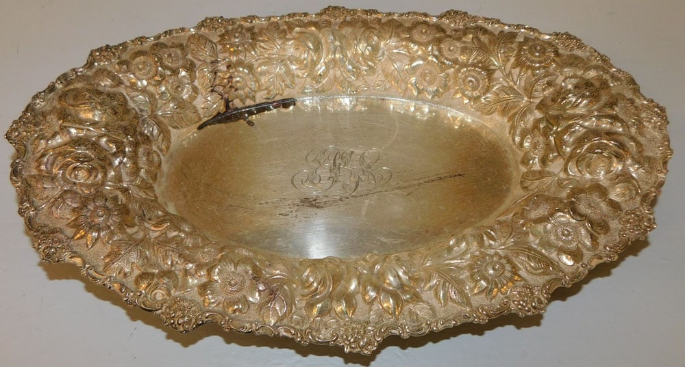 Sterling Repousse Bowl by Stieff, 14.74 ozt. (1 of 4)