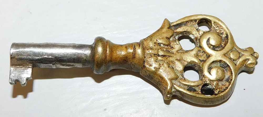 Antique French Metal & Brass Key (1 of 2)