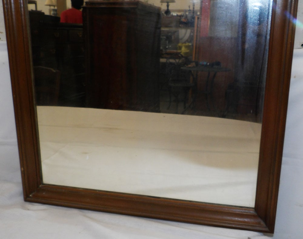 Walnut Framed Mirror - 4