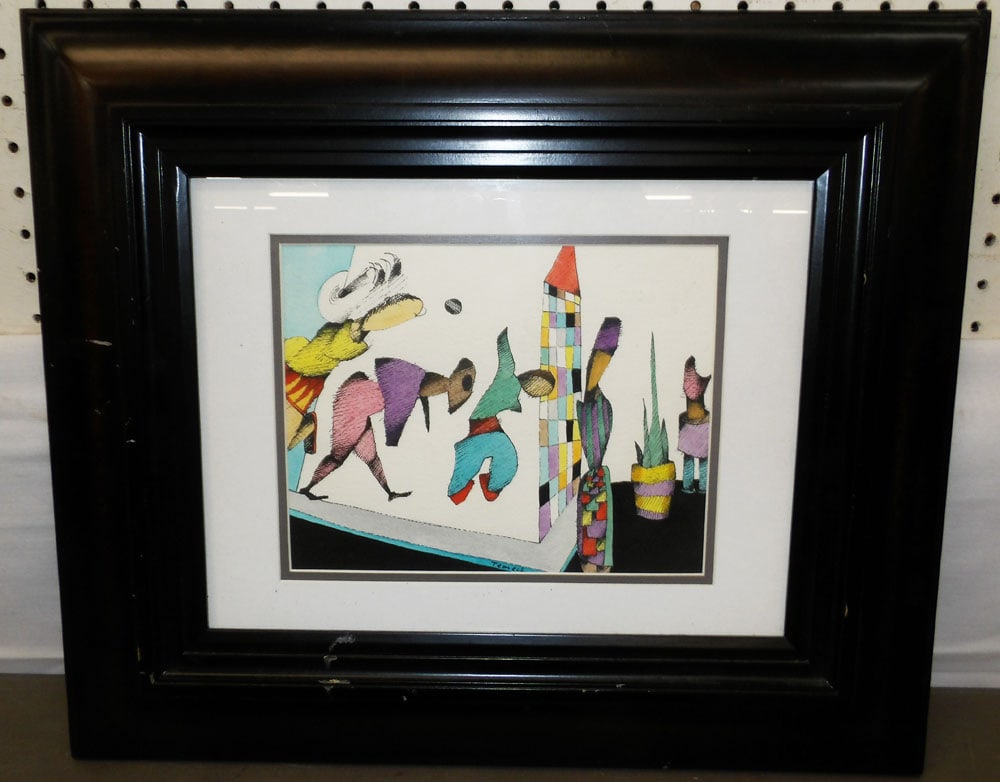 Framed Print: Framed Print . 17 1/4" x 20 1/2" ALL DESCRIPTIONS AND ANY CONDITION STATEMENT GIVEN BY LANGSTON AUCTION GALLERY ARE STRICTLY OPINIONS AND LANGSTON'S SHALL HAVE NO RESPONSIBILITY FOR ERRORS OR
