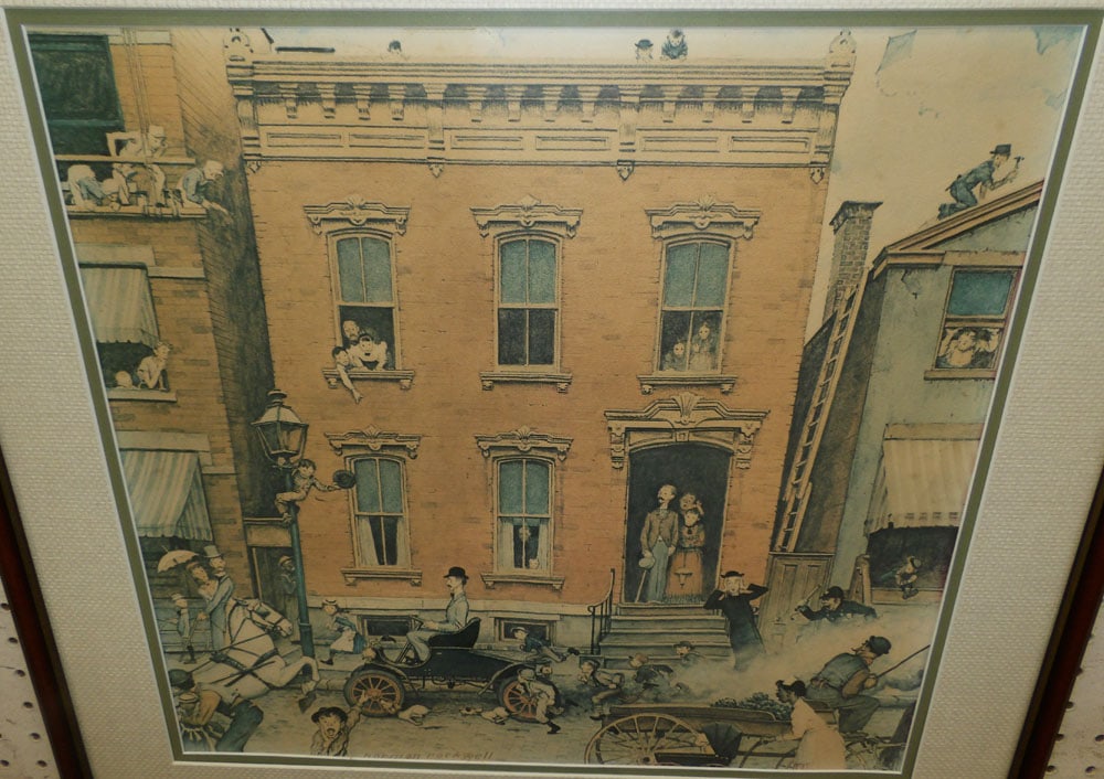 Framed Norman Rockwell Print - 3