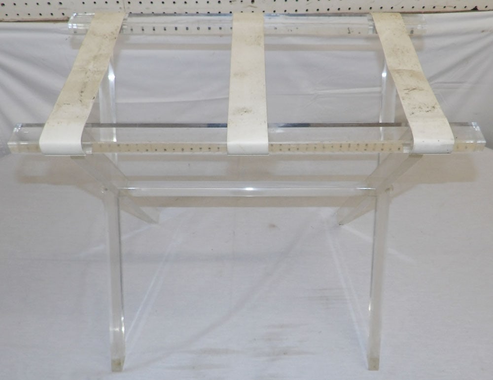 Lucite Luggage Rack - 2