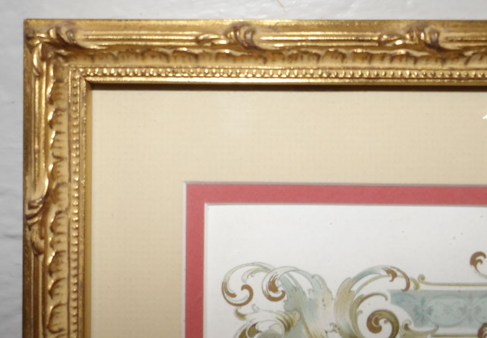 Two Framed Lithographs by Verlag - 2