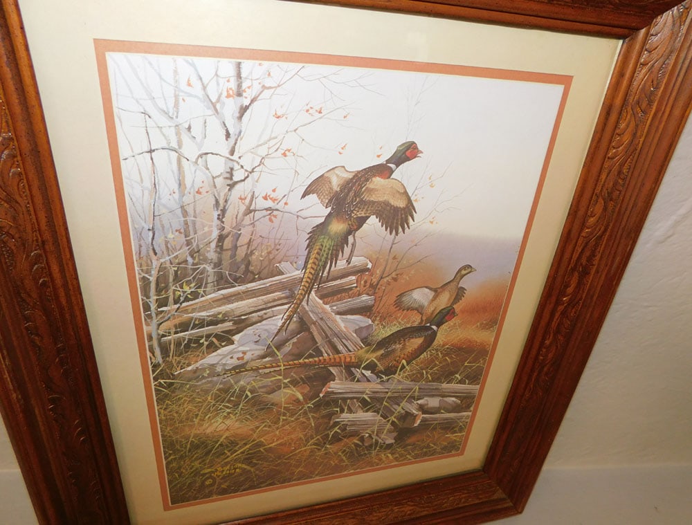 Print in Carved Pine Frame - 2