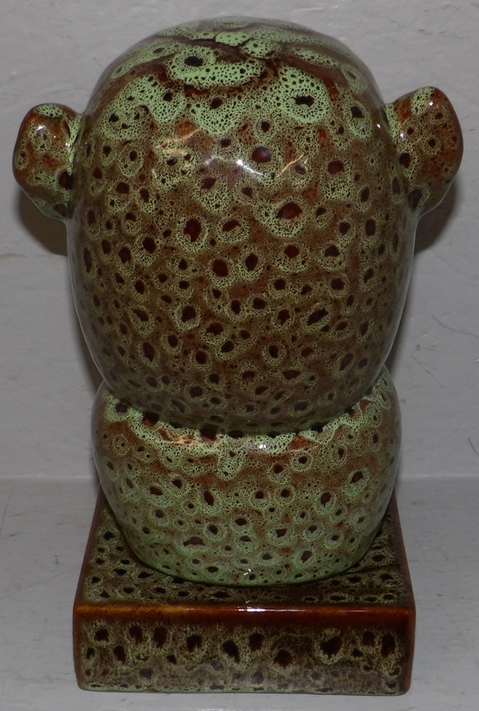 Painted Porcelain Monkey Bust - 2