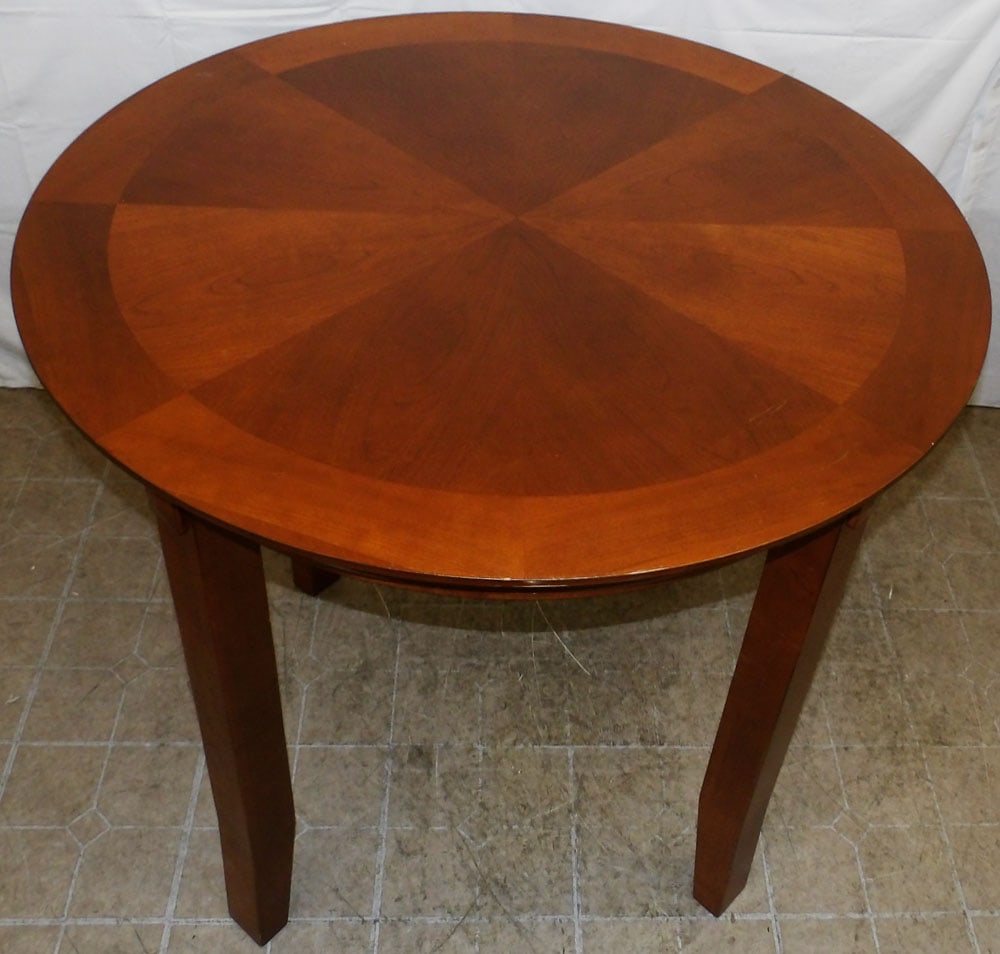 Cherry Round Bar Height Dining Table - 2