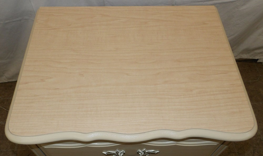 Painted Two Drawer Night Stand - 2