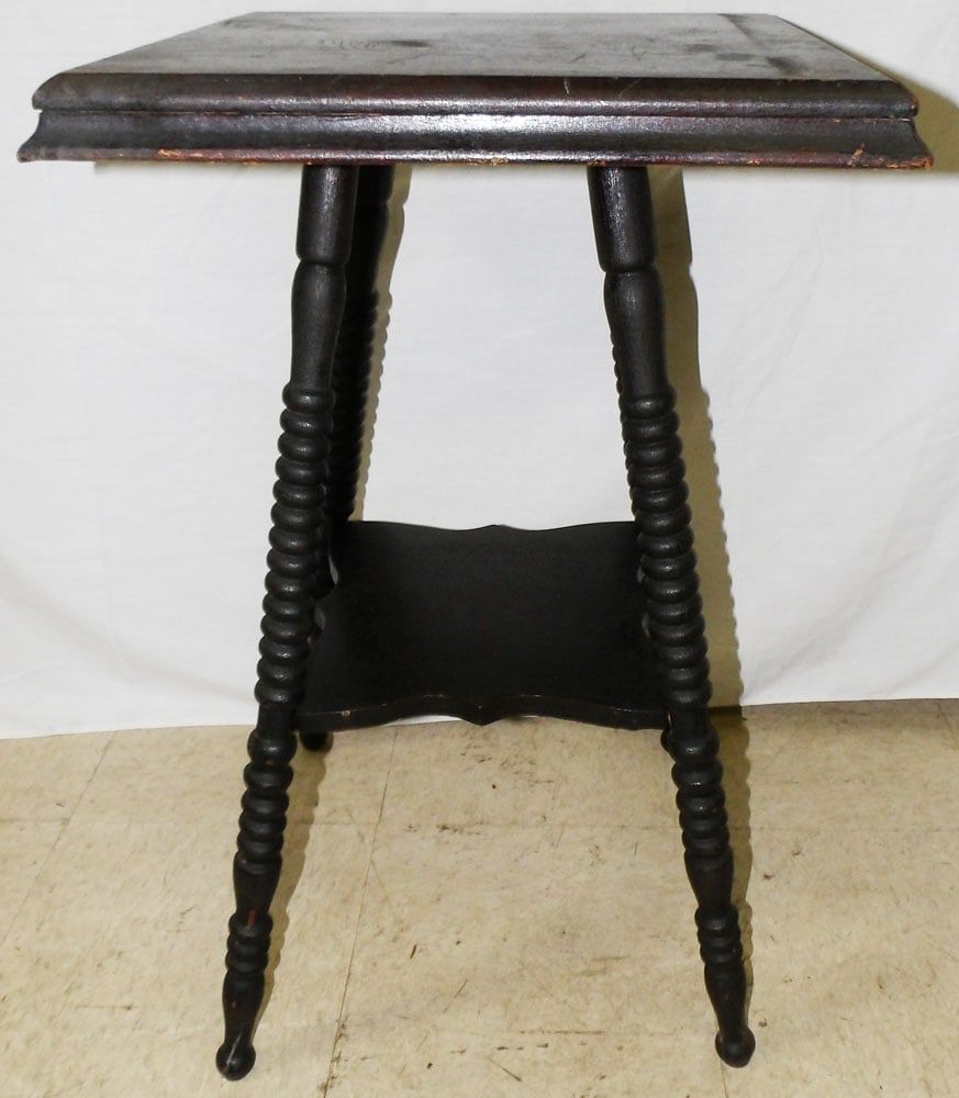 Antique Oak Lamp Table - 2