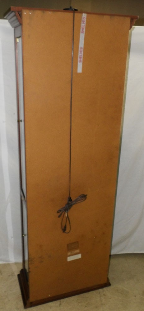 Cherry Lighted Curio Cabinet - 7