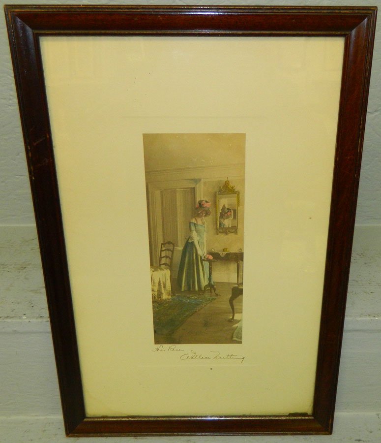 Wallace Nutting interior print.: Wallace Nutting interior print.12 1/2" x 18 1/2.