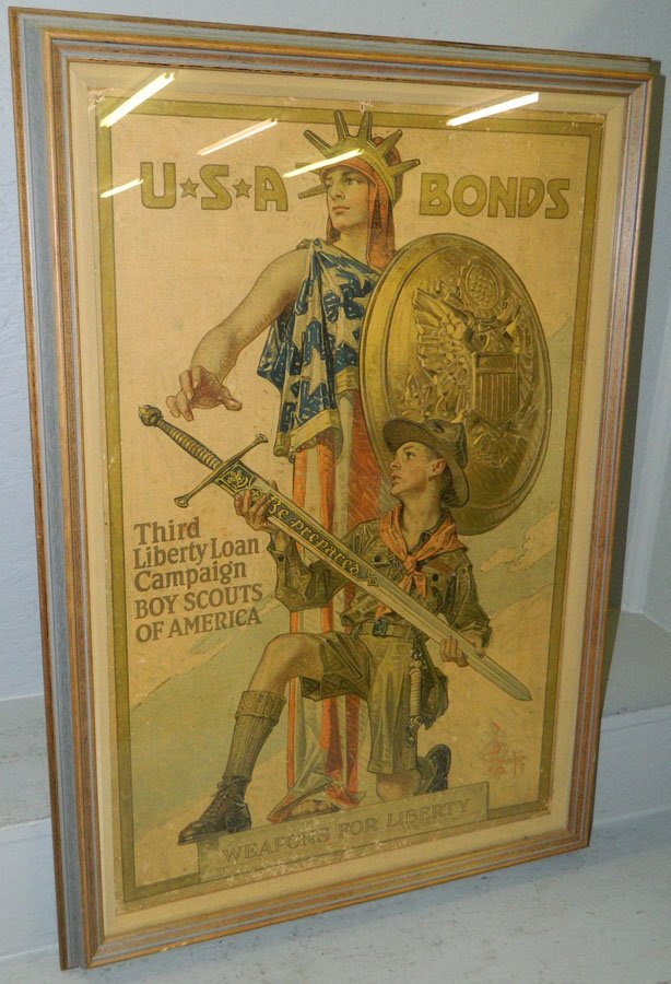 U.S.A. Bonds Boy Scouts of America poster.: U.S.A. Bonds Boy Scouts of America poster. 24" x 34".