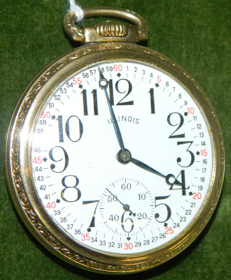 Pocket watch by Illinois Watch Co.: Pocket watch by Illinois Watch Co. Serial # - 4346130, 21 jewels.