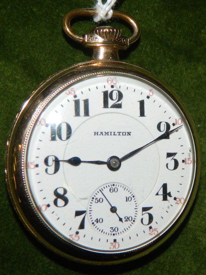 Pocket watch by Hamilton Watch Co.: Pocket watch by Hamilton Watch Co., case inside back is marked Wadsworth Referee. Serial # - 1669774, 17 jewels.