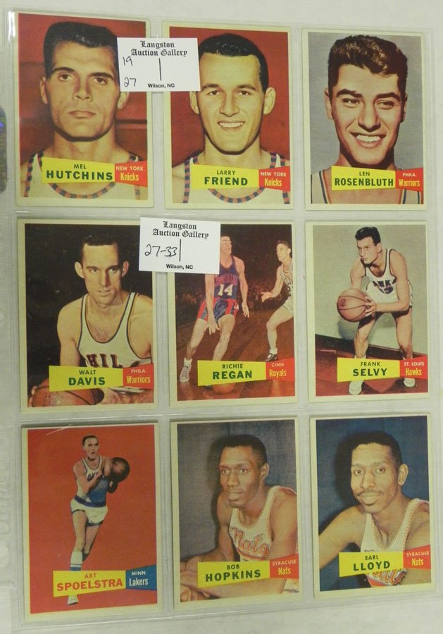 1957-1958 Topps 9 Cards: 1957-1958 Topps 9 Cards