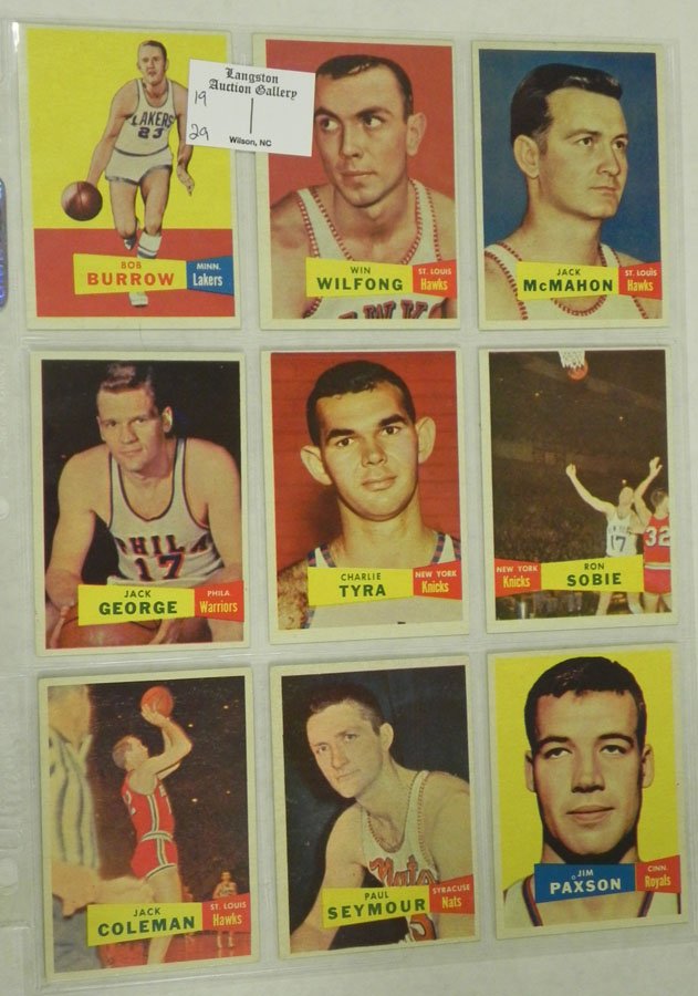 1957-1958 Topps 9 Cards: 1957-1958 Topps 9 Cards