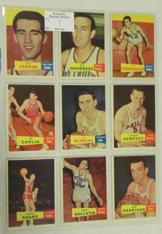 1957-1958 Topps 9 Cards: 1957-1958 Topps 9 Cards