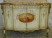 French or Italian paint decorated MT commode