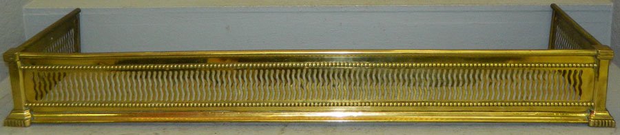 Brass fender. 49" long.: Brass fender. 49" long.