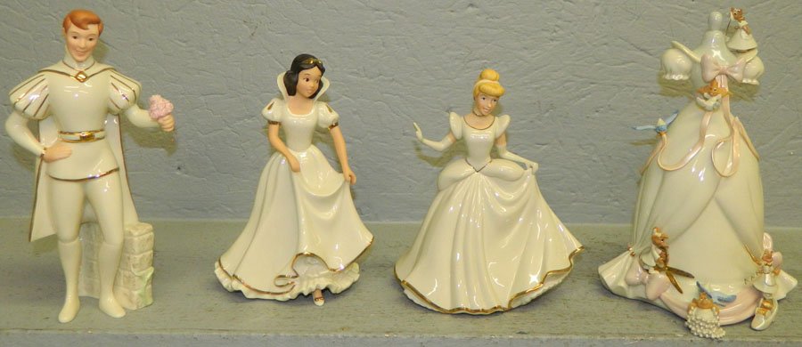 Lenox Disney Showcase Collection - various.: Lenox Disney Showcase Collection - Includes "Snow White", "Cinderella", "Prince Phillip", "Cinderella Surprise".