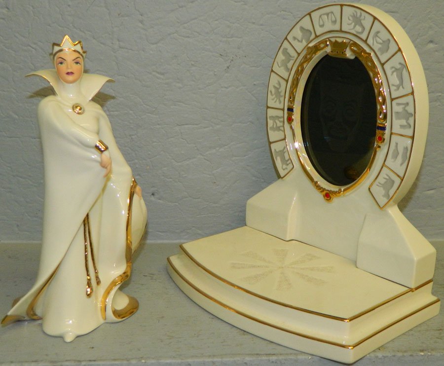 Lenox Disney Showcase Collection.: Lenox Disney Showcase Collection - "Empress of Evil", "The Wicked Queens Mirror".