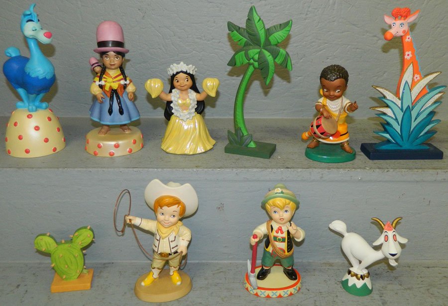 It's A Small World After All Collection.: Walt Disney It's A Small World After All Collection to include "Peru", "Africa", "Tahiti", "United States", Switzerland".