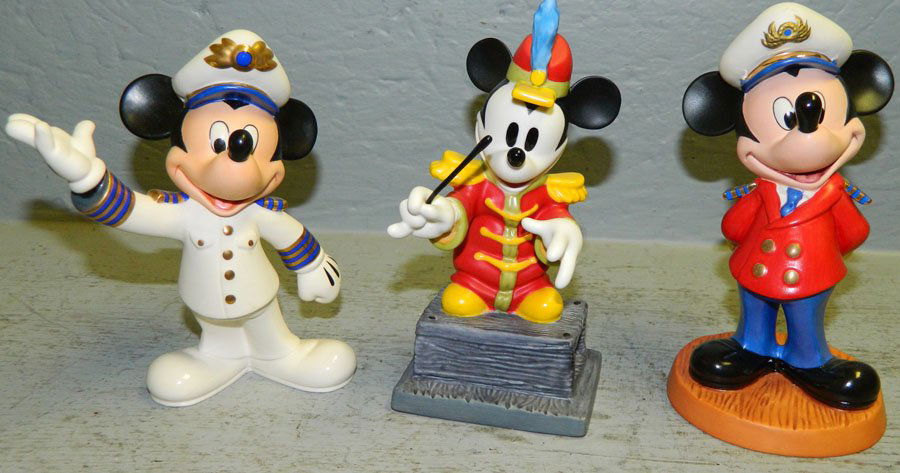 Walt Disney collection of four Mickey's.: Walt Disney collection of four Mickey's. Includes "From the Top", "Set Sail for Fun", "Captain Mickey" (Disney Cruise Line Exclusive).