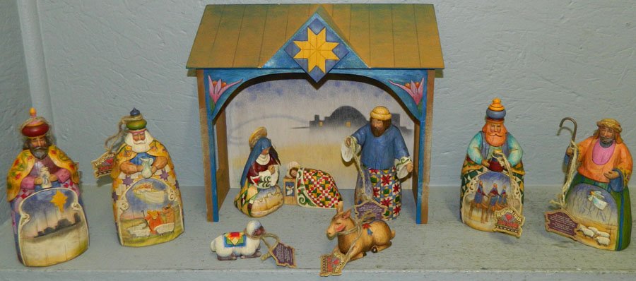 jim shore heartwood creek 9 piece mini nativity set