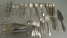 (67) Pieces of Lafayette sterling, 71.515 troy ou.