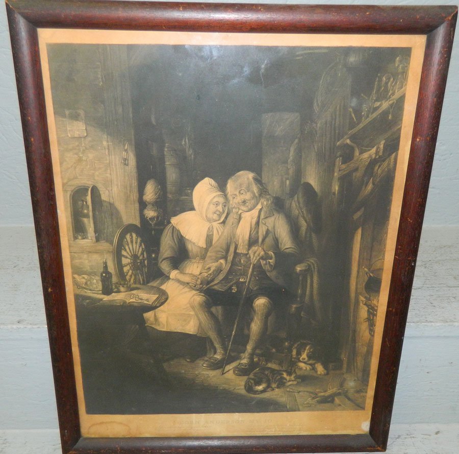 Early engraving "My Jo" John Anderson.: Early engraving "My Jo" John Anderson.