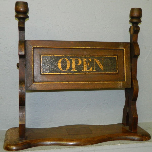 Antique Open/closed Shop Sign.