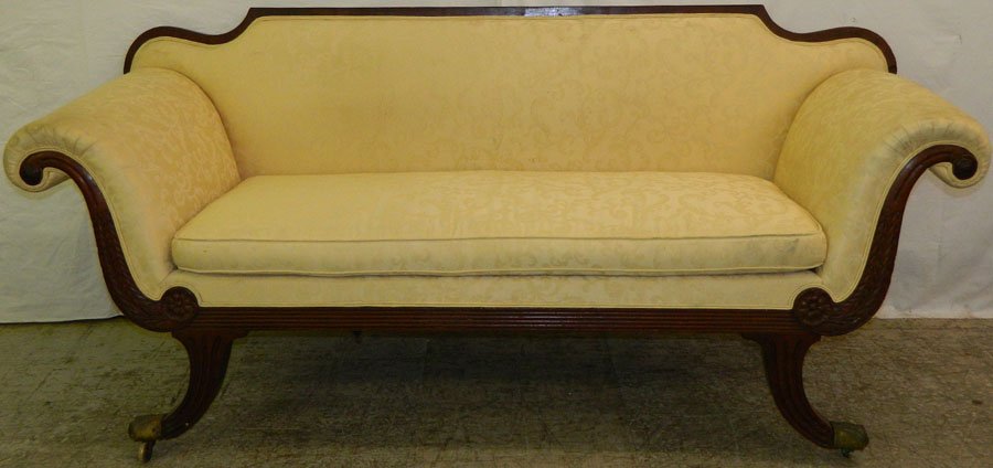 Early 19th Century Duncan Phyfe sofa.: Early 19th Century Duncan Phyfe sofa. 75" long x 33 1/2" tall.