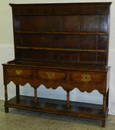 18th c. Eng. oak pewter cabinet/Welsh dresser