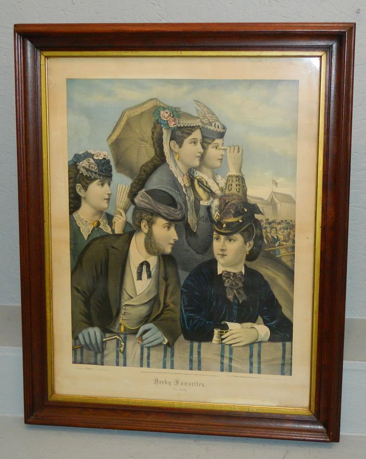 Framed print titled " The Derby" (1 of 6)
