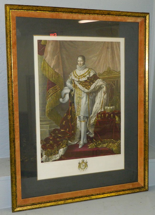 Hand col. engrvng of J.Napoleon Bonaparte. (1 of 4)