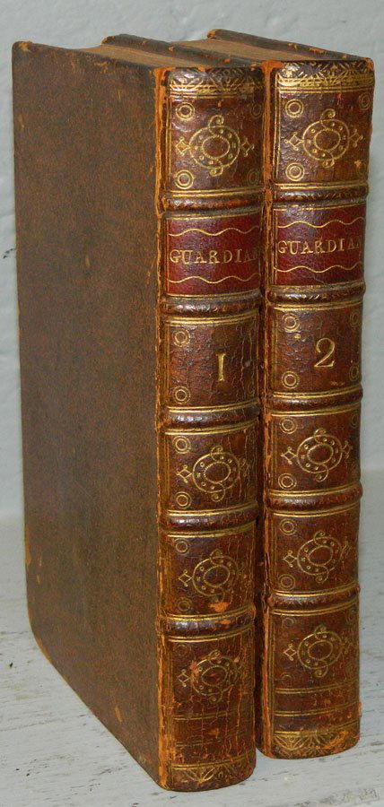 2 leather bound "Guardian" series books, 1756 (1 of 2)