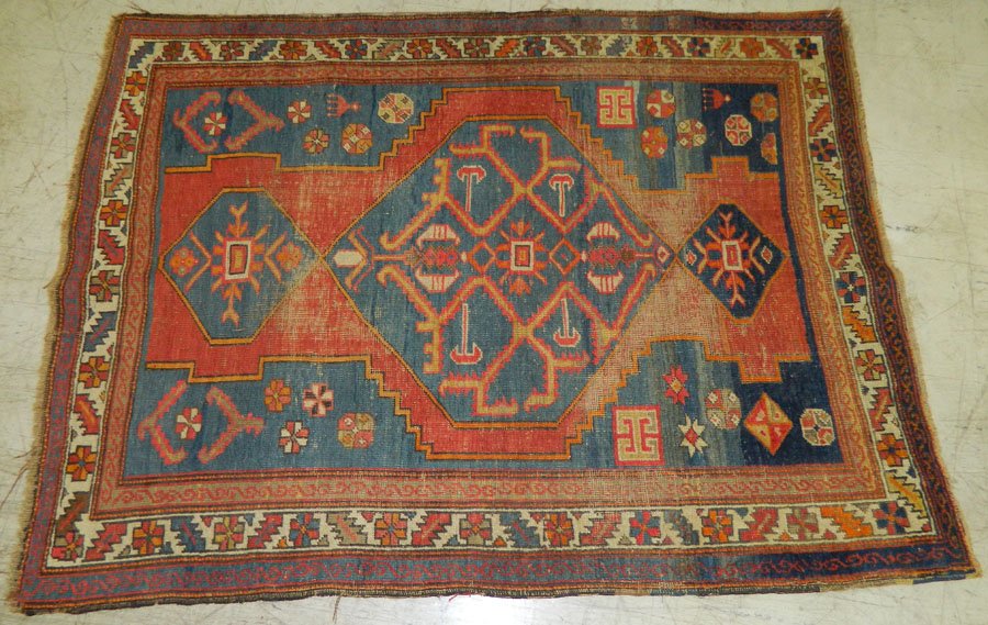 Antique Oriental Persian rug- 5'1" x 3' 9" (1 of 2)