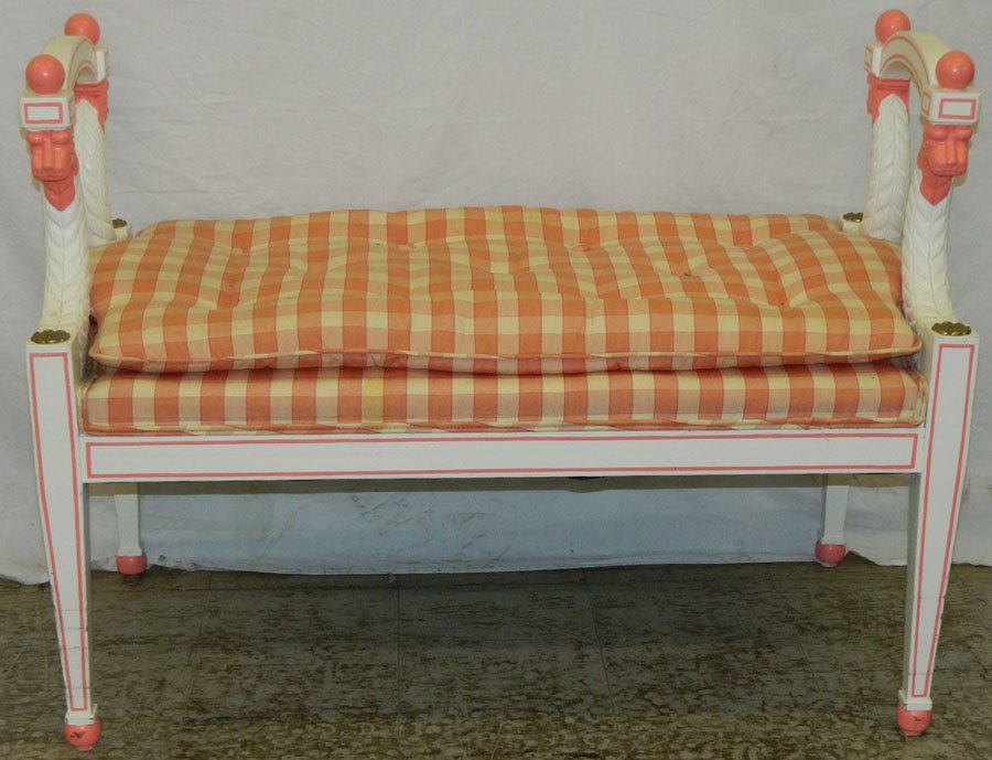 Baker window bench  with gryphon arms. (1 of 3)