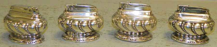 4 Ronson table cigarette lighters (1 of 1)