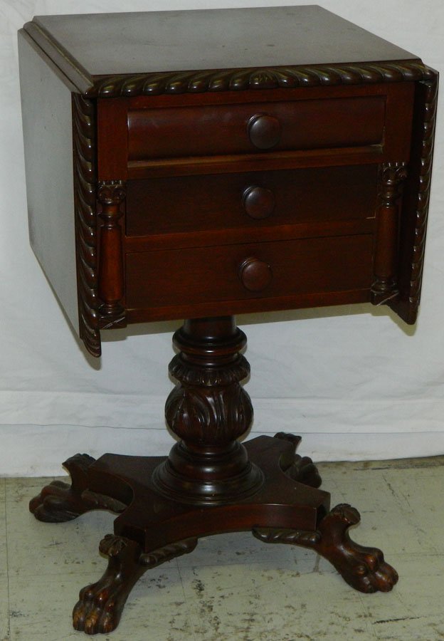 Unsigned Biggs Empire drop leaf end table (1 of 2)