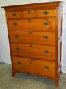 PA HW cherry 3/4 tall chest w/ hidden Quaker locks.