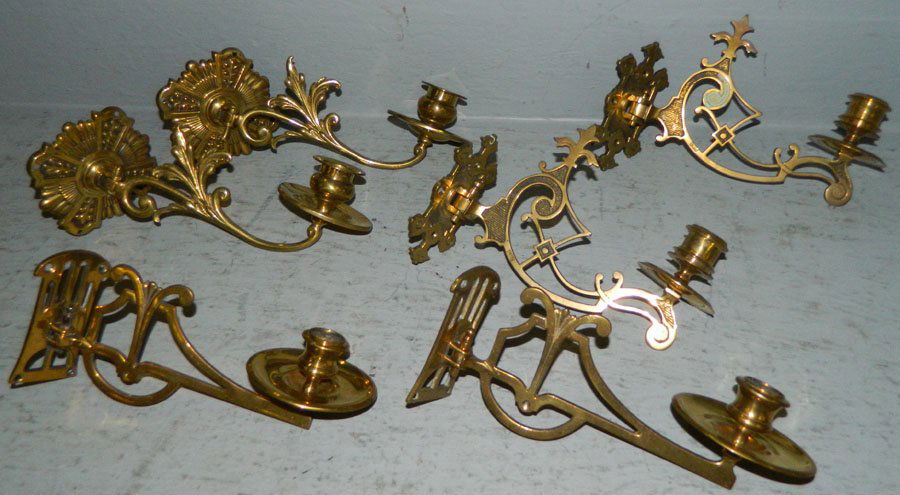 3 pair brass sconces. (1 of 1)