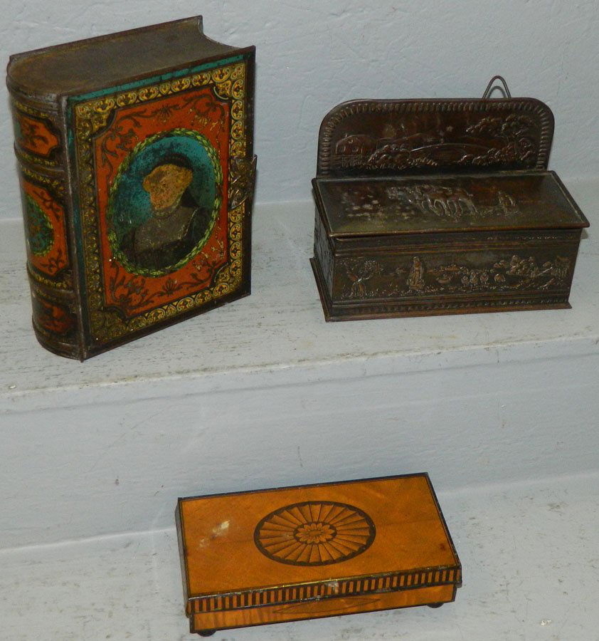 3 19th C. English biscuit boxes (1 of 3)