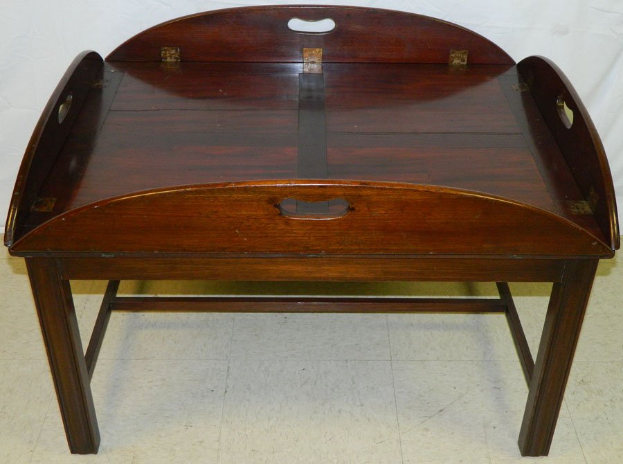 19th C. butlers tray table (1 of 3)